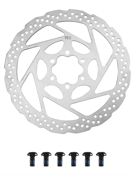 Disco de freno 160 mm para KuKirin G2 – disco de 6 tornillos + tornillos