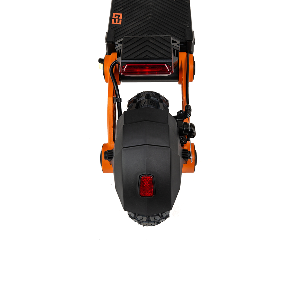 KuKirin G3 rear mudguard and deck viewed from above