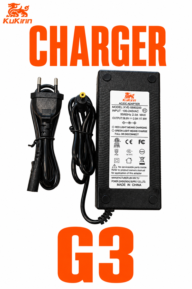KuKirin G3 Charger – 58.8V 2A Replacement Electric Scooter Charger