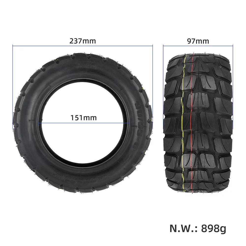 10×3.0 Off-Road Tubeless Tire 90/55-6.5 for Electric Scooter