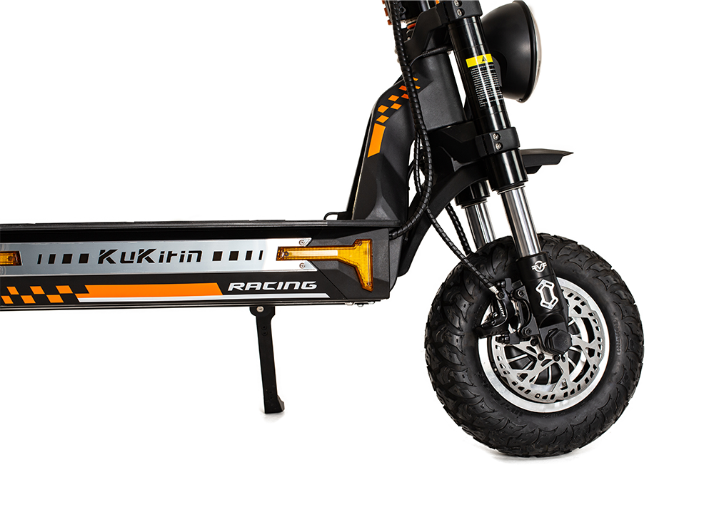 KuKirin G4 Max front wheel, disc brake and suspension fork