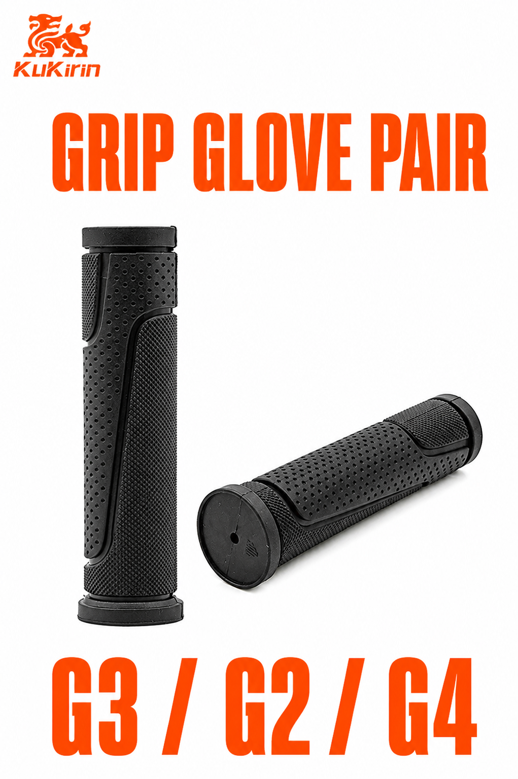Handlebar Grips for KuKirin G3, G2, G4 – Non-Slip Rubber Grips, Set of 2