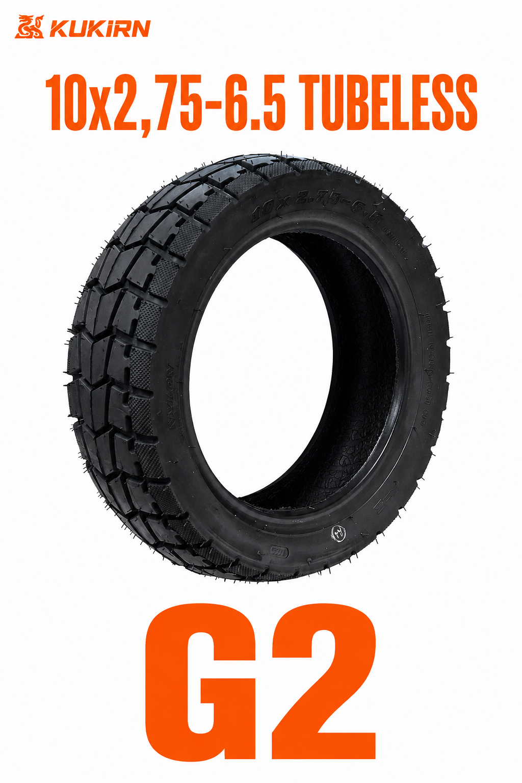 Ελαστικό AOXIN 10x2.75-6.5 tubeless semi off-road για KuKirin G2
