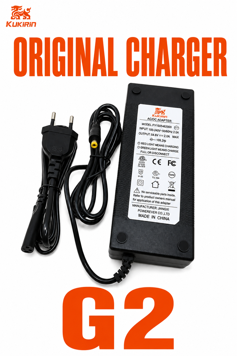 Original Charger for KuKirin G2 Electric Scooter – 54.6V 2A