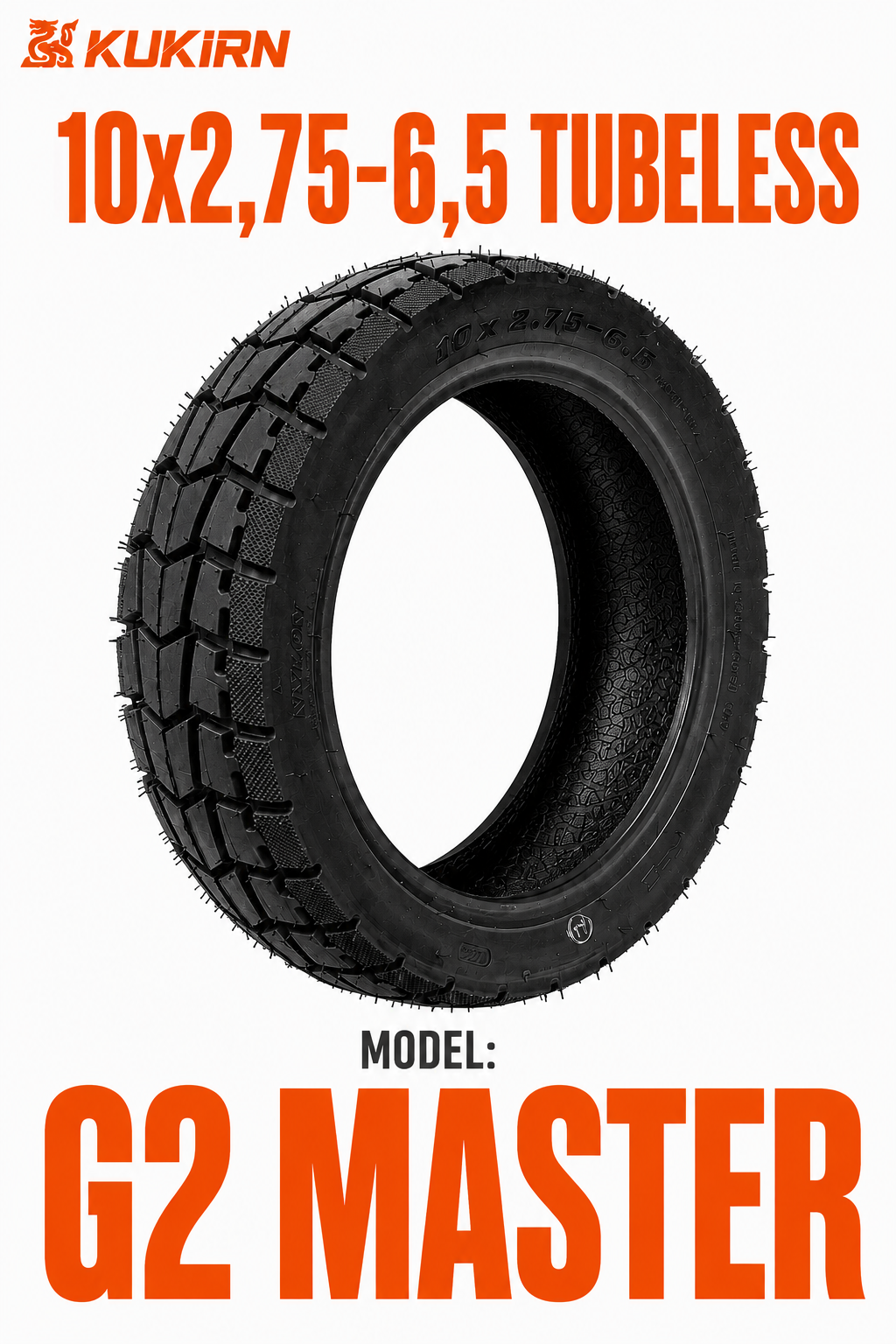 Opona AOXIN 10x2.75-6.5 bezdętkowa semi off-road do KuKirin G2 Master