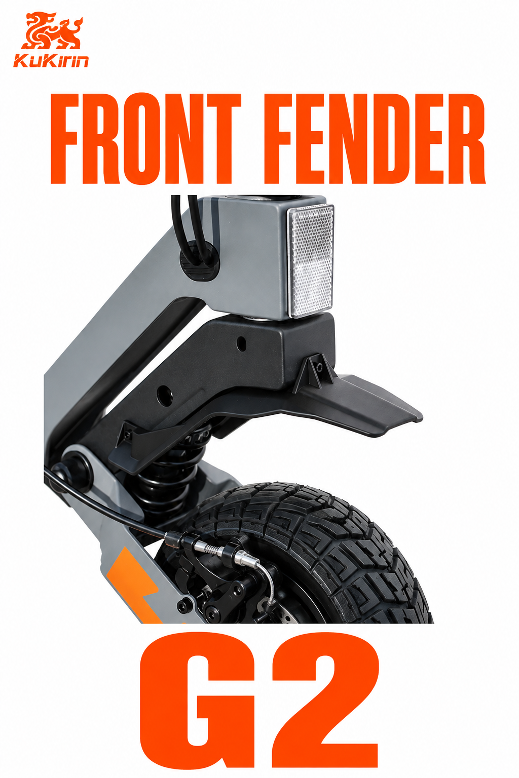 Front Fender / Mudguard for KuKirin G2 Electric Scooter