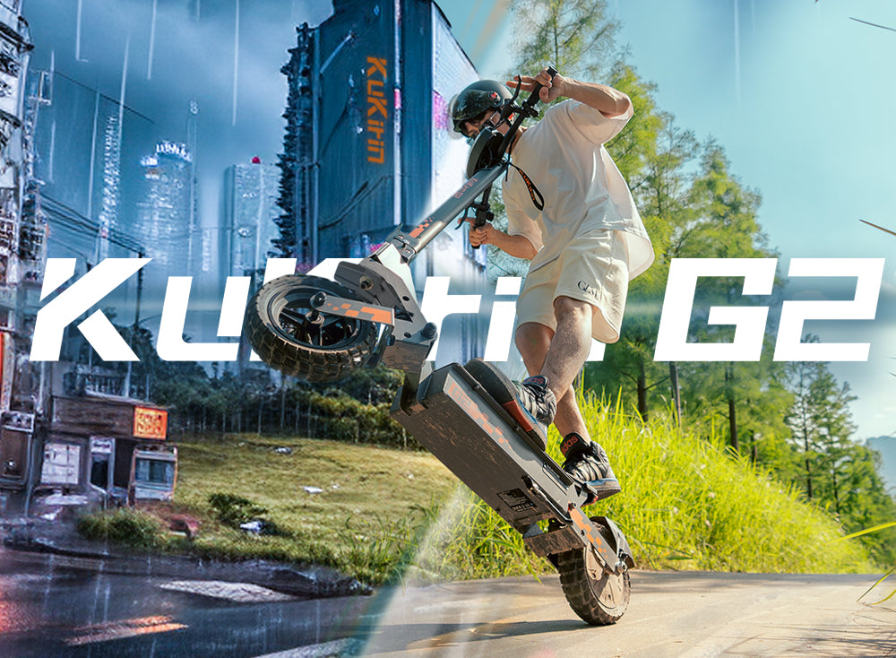 Rider performing a jump on the KuKirin G2 2026