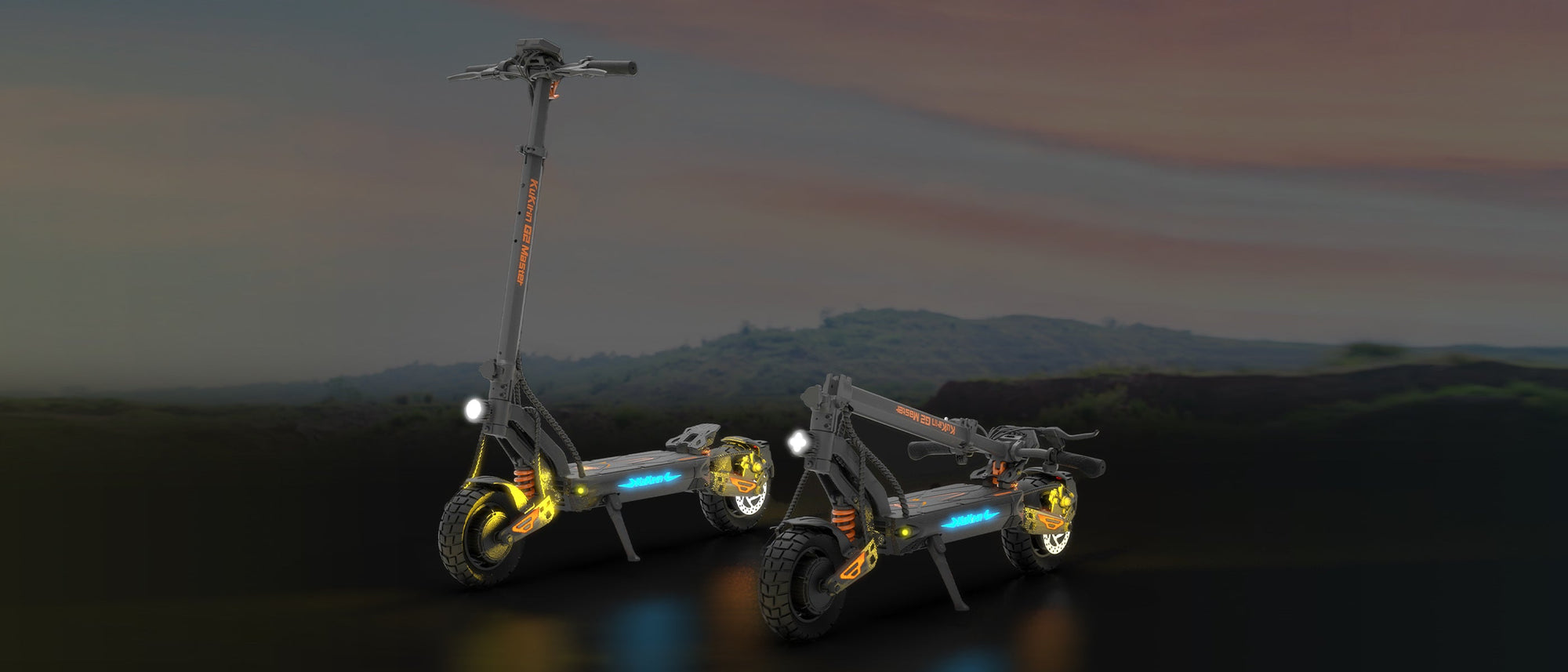 KuKirin G2 Master full lighting system at night