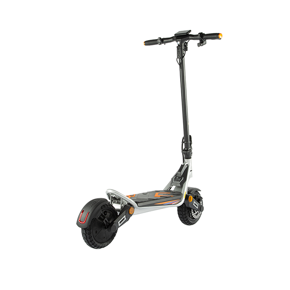 KuKirin A1 electric scooter, rear three-quarter view