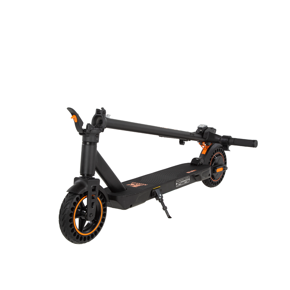 KuKirin S1 Max electric scooter folded for storage