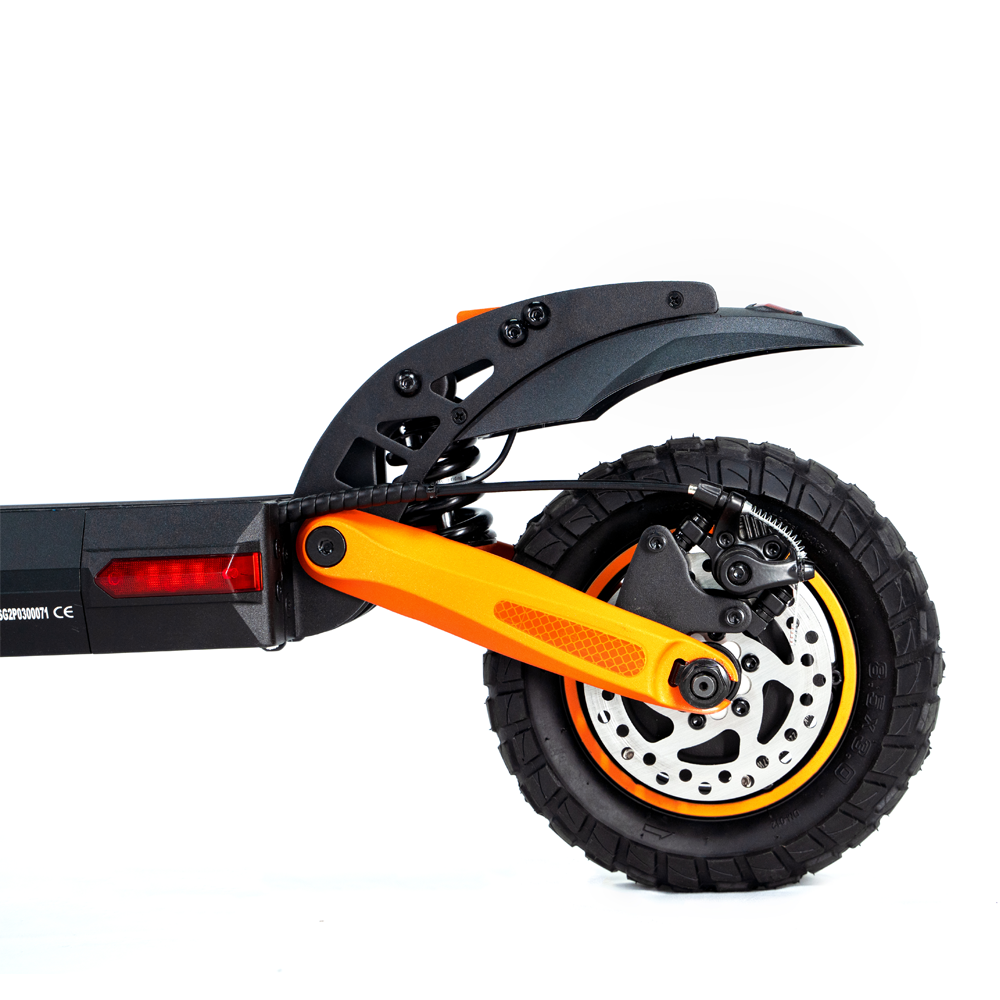 KuKirin G2 Pro rear suspension, mudguard and disc brake