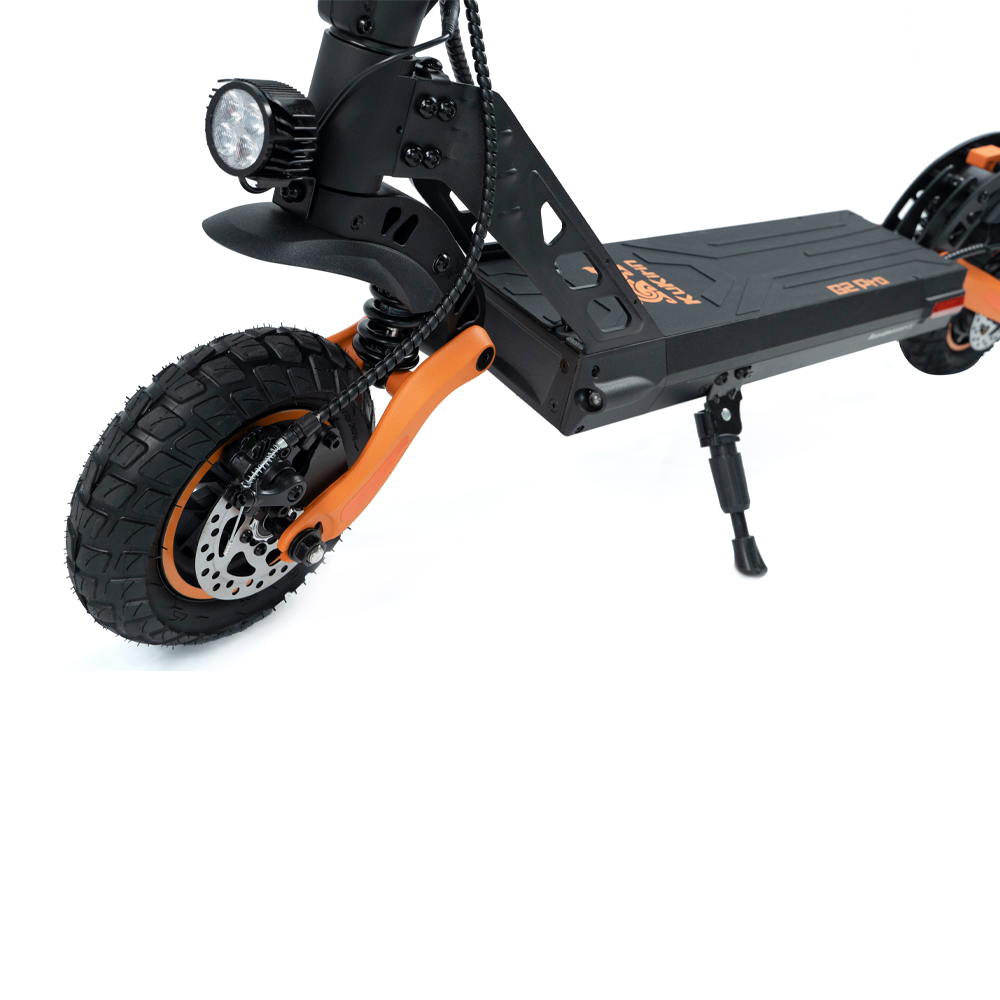 KuKirin G2 Pro front suspension, light and disc brake