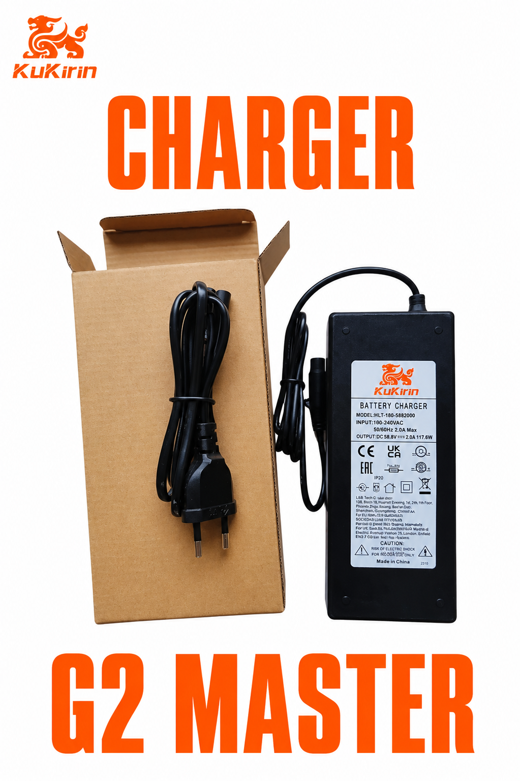 Charger for KuKirin G2 Master – 58.8V 2A