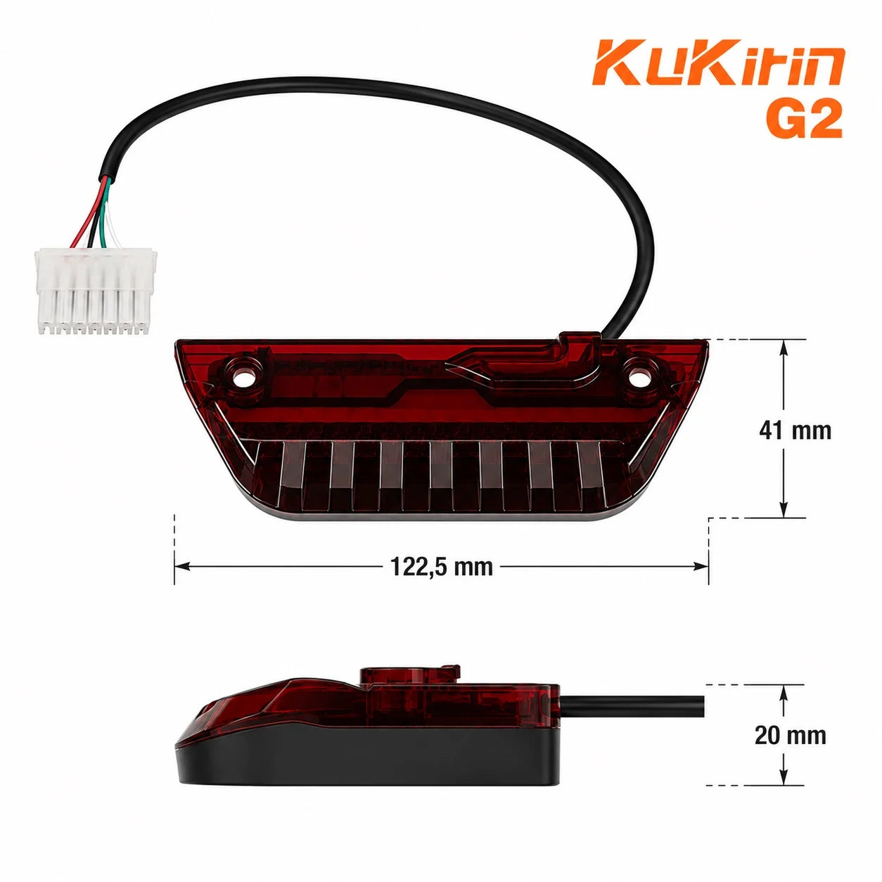 Oryginalne tylne światło stop do hulajnogi elektrycznej KuKirin G2